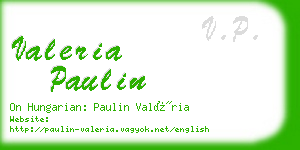 valeria paulin business card